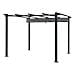 Pergola 3 × 3m Cassis Grigio - Struttura In Alluminio - Foto miniatura 3