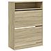 Scarpiera 2 Cassetti Ribaltabili Rovere Sonoma 80x34x116 cm - Foto miniatura 1