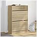 Scarpiera 2 Cassetti Ribaltabili Rovere Sonoma 80x34x116 cm - Foto miniatura 2