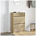Scarpiera 2 Cassetti Ribaltabili Rovere Sonoma 80x34x116 cm - Foto miniatura 3