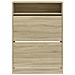Scarpiera 2 Cassetti Ribaltabili Rovere Sonoma 80x34x116 cm - Foto miniatura 6