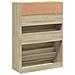 Scarpiera 2 Cassetti Ribaltabili Rovere Sonoma 80x34x116 cm - Foto miniatura 8