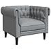 Poltrona Chesterfield Grigio chiaro 78.5 x 74.5 x 74.5 cm - Foto miniatura 1