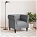 Poltrona Chesterfield Grigio chiaro 78.5 x 74.5 x 74.5 cm - Foto miniatura 3