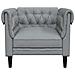 Poltrona Chesterfield Grigio chiaro 78.5 x 74.5 x 74.5 cm - Foto miniatura 4