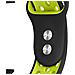 Bracciale Per Apple Watch 38 / 40 / 42mm Duo Sport In Silicone Morbido, Nero / Verde - Foto miniatura 2