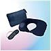 Set Da Viaggio Pieghevole Con Coperta, Cuscino Gonfiabile E Mascherina - Comfort Ottimale Ovunque Navyblue - Foto miniatura 4