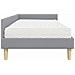 Struttura Letto Angolare con Materasso 2 pcs Grigio chiaro - Foto miniatura 8