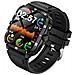 Smartwatch Multifunzionale Compatibile Con L'app Hry Fine - Schermo Quadrato Da 2.01"", Monitoraggio Della Salute E Chiamata Bluetooth White+black - Foto miniatura 1