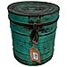 Contenitore Portaoggetti In Metallo Verde 23x23x28h - Foto miniatura 2
