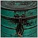 Contenitore Portaoggetti In Metallo Verde 23x23x28h - Foto miniatura 5