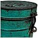 Contenitore Portaoggetti In Metallo Verde 23x23x28h - Foto miniatura 6