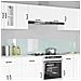 Rivestimento da Cucina 2 pcs Bianco 110 x 40 cm vetro temperato - Foto miniatura 2