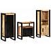 Set di mobili per il bagno 3 pcs Legno di mango massello - Foto miniatura 1