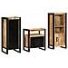 Set di mobili per il bagno 3 pcs Legno di mango massello - Foto miniatura 2