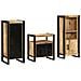 Set di mobili per il bagno 3 pcs Legno di mango massello - Foto miniatura 8