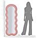 Specchio Con Cornice Onda 4-rosa-mdf-60x4x160 Cm - Foto miniatura 8