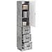 Set di armadi 2 pcs Grigio Cemento 33 x 34,5 x 87 cm - Foto miniatura 2