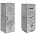 Set di armadi 2 pcs Grigio Cemento 33 x 34,5 x 87 cm - Foto miniatura 3