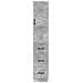 Set di armadi 2 pcs Grigio Cemento 33 x 34,5 x 87 cm - Foto miniatura 4