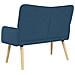 Sofa a Due Posti Blu 115 x 61 x 87 cm Tessuto - Foto miniatura 6