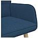 Sofa a Due Posti Blu 115 x 61 x 87 cm Tessuto - Foto miniatura 7