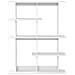 Scaffale da parete A parete Bianco 102 x 20 x 130 cm - Foto miniatura 3
