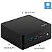 Cubi NUC 1M i3 100U FS 8GB 512GB W11P Intel Core 3 DDR5-SDRAM SSD Windows 11 Pro Mini PC Nero - Foto miniatura 35