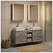 Set di mobili per il bagno 5 pcs Sonoma grigio - Foto miniatura 4