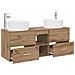 Set di mobili per il bagno 3 pz Rovere Artigianale - Foto miniatura 6