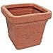 Vaso per piante colore impruneta ciotola in resina cm 40x40xH 34 - Foto miniatura 2