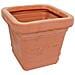 Vaso per piante colore impruneta ciotola in resina cm 40x40xH 34 - Foto miniatura 1