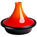 Tajine con Base in Ghisa e Cono in Ceramica Diametro 27 cm Colore Arancio - Foto miniatura 1