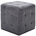 Comodini 2 Pz Grigio 30x30x30 Cm In Similpelle Scamosciata - Foto miniatura 2