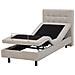 Letto Singolo In Tessuto Beige Duke - Foto miniatura 1