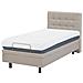 Letto Singolo In Tessuto Beige Duke - Foto miniatura 6
