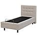Letto Singolo In Tessuto Beige Duke - Foto miniatura 7