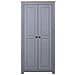 Armadio Grigio 80x50x171,5 cm Legno Massello Pino Panama Range - Foto miniatura 4