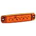 Set 20 Pz, Luce Ingombro A 6 Led, Montaggio In Superficie, 12/24v - Arancio - Foto miniatura 1