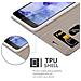 Custodia Compatibile Con Htc U Play In Grigio Chiaro Marrone - Coperchio Protettiva Con Chiusura Magnetica, Funzione Stand E Tasca Per Le Carte - Foto miniatura 5