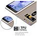 Custodia Compatibile Con Htc U Play In Grigio Chiaro Marrone - Coperchio Protettiva Con Chiusura Magnetica, Funzione Stand E Tasca Per Le Carte - Foto miniatura 3