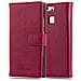 Custodia Compatibile Con Huawei P9 In Rosso Vinaccia - Coperchio Protettiva Con Chiusura Magnetica, Funzione Stand E Tasca Per Le Carte - Foto miniatura 4