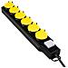 LPS256 prolunghe e multiple 1,5 m 6 presa (e) AC Esterno Nero, Giallo - Foto miniatura 2
