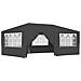 Gazebo Professionale con Pareti 4x6 m Antracite 90 g /m² - Foto miniatura 5