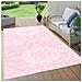 Tappeto Da Esterni Rosa 120x180 Cm In Pp - Foto miniatura 1