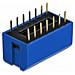 Dip Flip Switch Piano 7-digit 2,54 Mm Pitch Tht Vertical - Dip-schalter - Blau (packung Mit 10) (66422)  - Foto miniatura 3