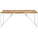Tavolo Da Pranzo 180x90x76 Cm Legno Massello Di Acacia E Mango - Foto miniatura 4