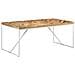 Tavolo Da Pranzo 180x90x76 Cm Legno Massello Di Acacia E Mango - Foto miniatura 7