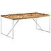 Tavolo Da Pranzo 180x90x76 Cm Legno Massello Di Acacia E Mango - Foto miniatura 8