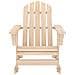 Sedia a Dondolo Giardino Adirondack in Legno Massello di Abete - Foto miniatura 3